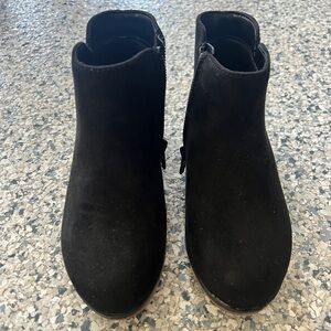 Black Suede Cat & Jack Ankle Boots